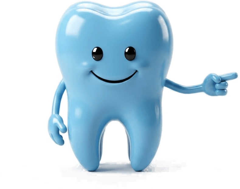 Friendly 3D Tooth Mascot